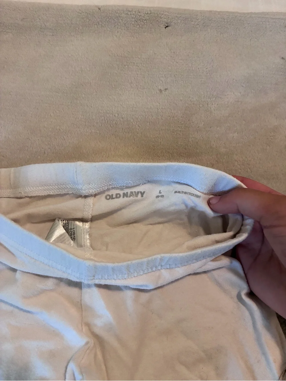 White Old Navy Built-In Tough Leggings